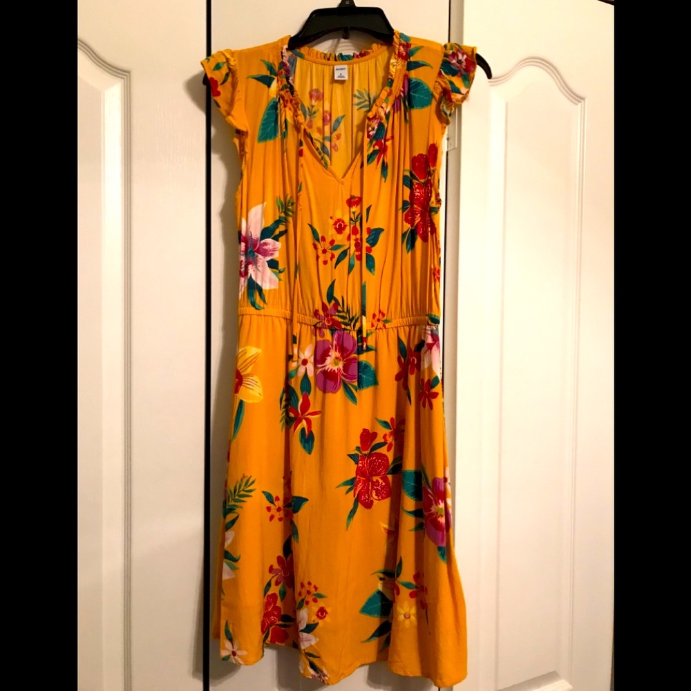 Yellow colorful sundress
